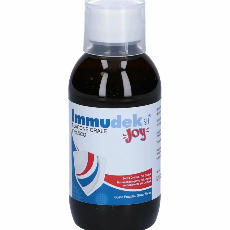 Immudek Sh Joy sciroppo flacone orale 200 ml gusto fragola