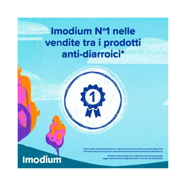 Imodium Diarrea occasionale acuta 12 Compresse
