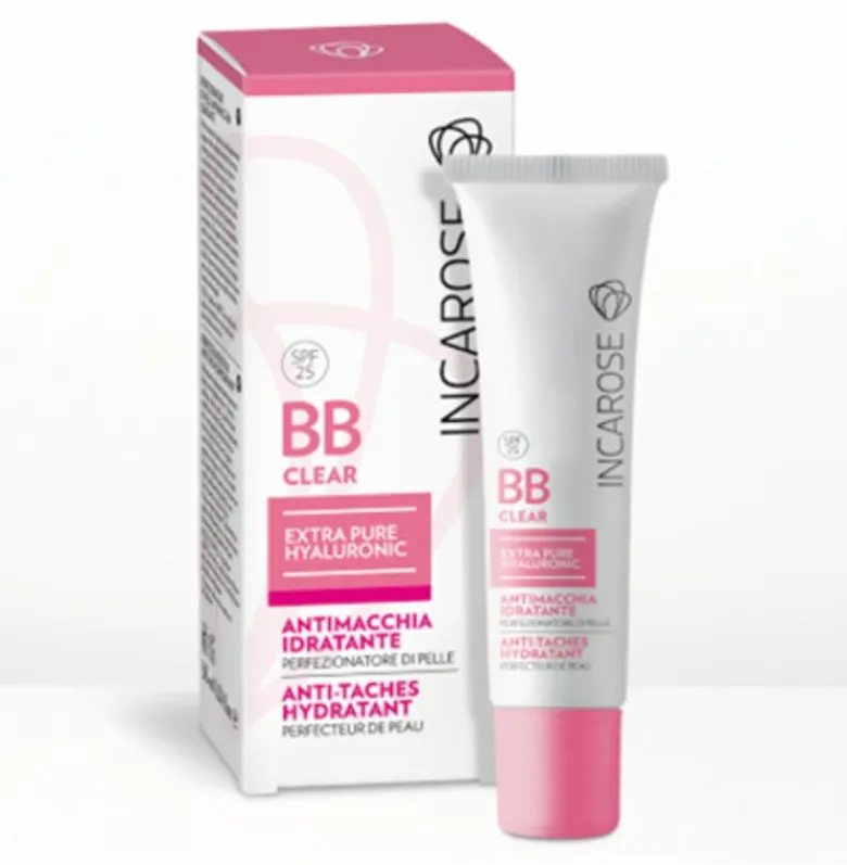 Incarose BB Clear SPF 25 Extra Pure Hyaluronic antimacchia idratante light 30ml