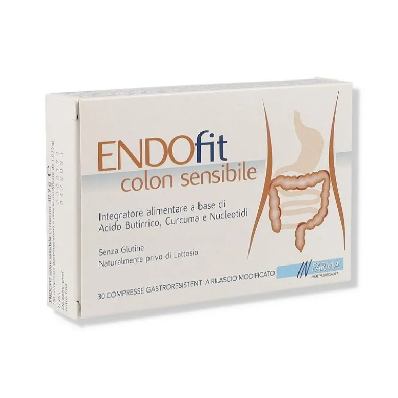 Infarma Endofit Colon Sensibile regola l'attività gastrointestinale 30 compresse