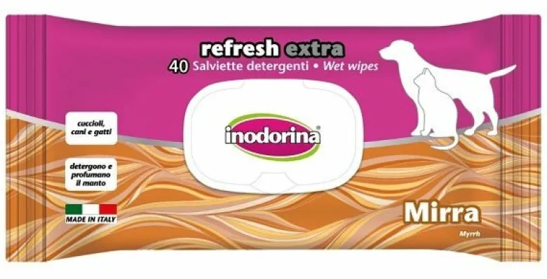 inodorina refresh extra Salviette detergenti alla Mirra