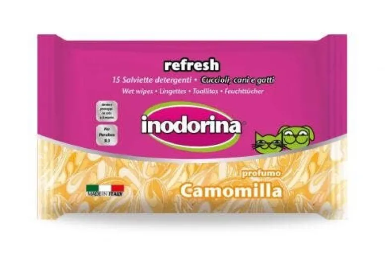 inodorina refresh Salviette detergenti alla Camomilla