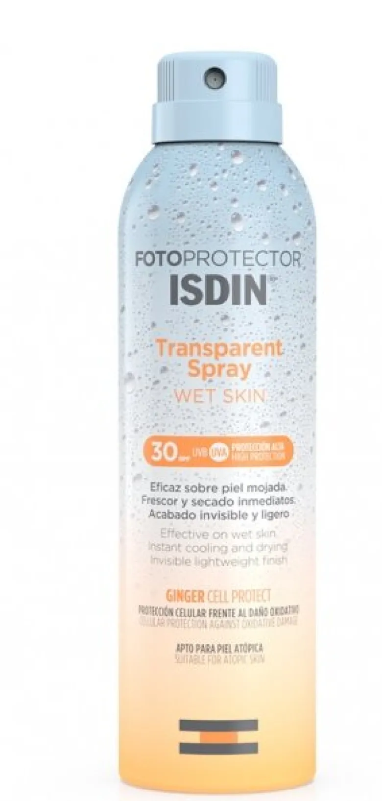 Isdin Fotoprotector Transparent Spray SPF30 250ml Wet Skin