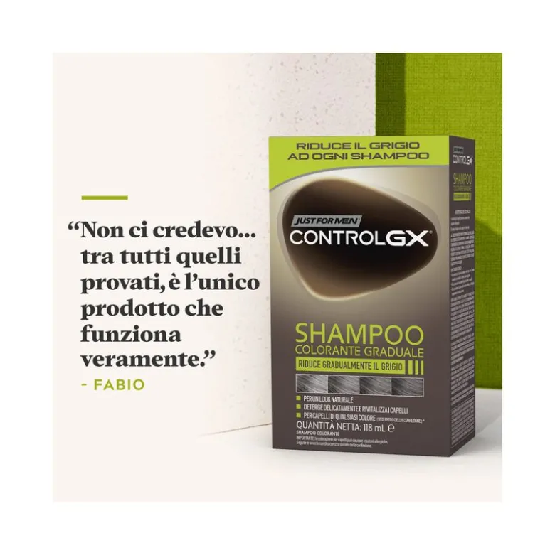 Just for Men Controlgx shampoo colorante graduale 118ml