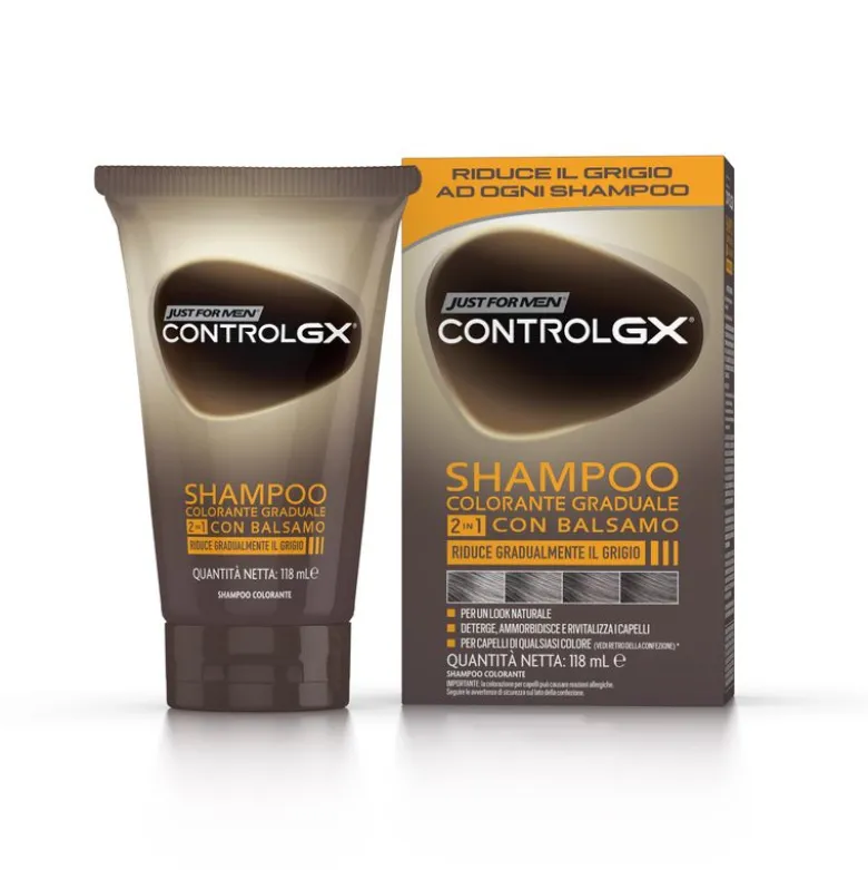 Just for Men Controlgx shampoo colorante graduale 2in1 con balsamo 118ml