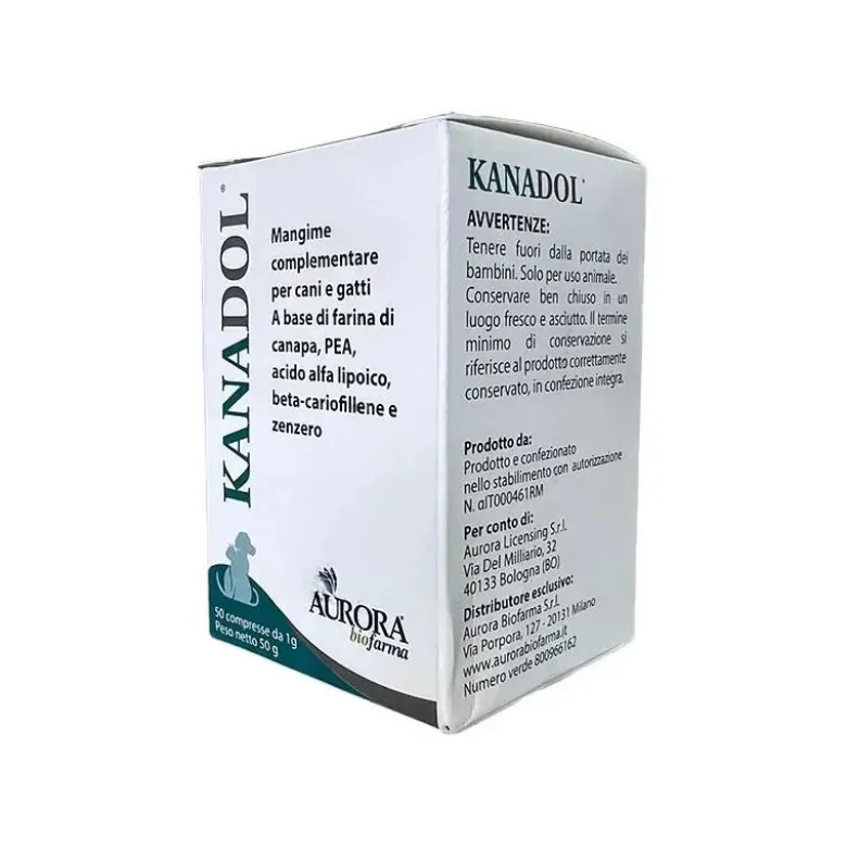 Kanadol Mangime Complementare Per Cani e Gatti 50 Compresse