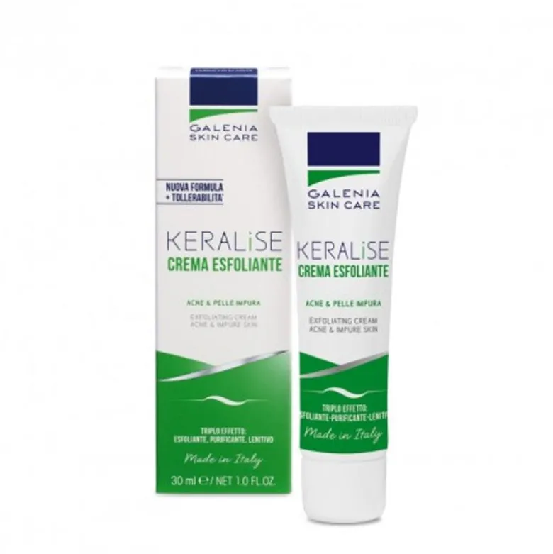Keralise crema viso esfoliante per acne e pelle impura 30ml