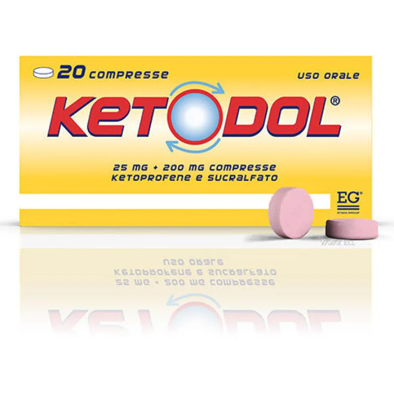 Ketodol 20 compresse 25mg + 200mg rilascio modificato