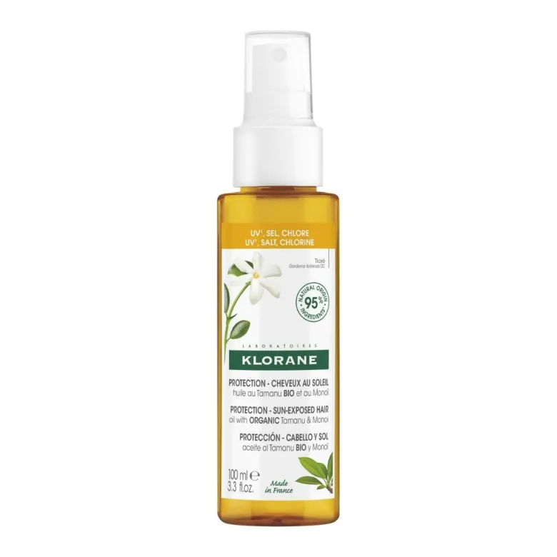 Klorane Olio Solare per Capelli al Tamanu Bio e Monoï 100ml