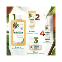 Klorane Shampoo al burro di Mango capelli secchi 200ml