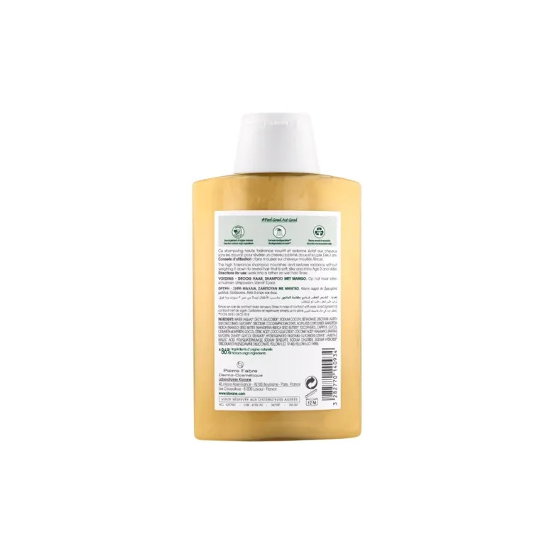 Klorane Shampoo al burro di Mango capelli secchi 200ml