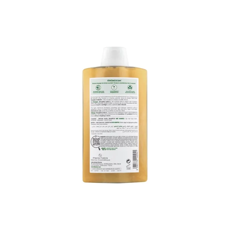 Klorane Shampoo al burro di Mango capelli secchi 400ml
