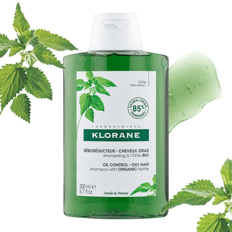 Klorane Shampoo seboregolatore all'ortica Bio per capelli grassi 200ml