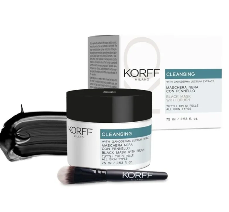 Korff Maschera Viso Nera con Pennello 75ml