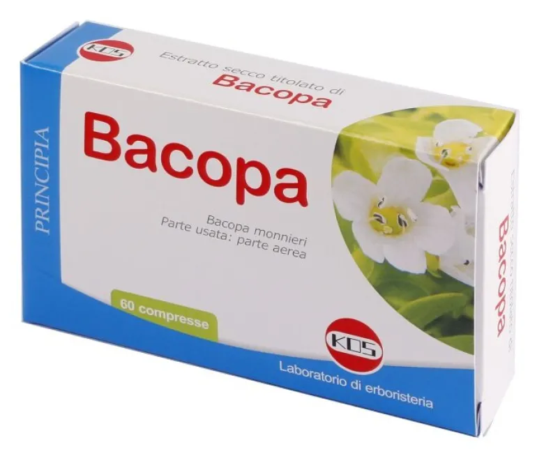 Kos Bacopa Monnieri Estratto secco integratore alimentare 60 compresse
