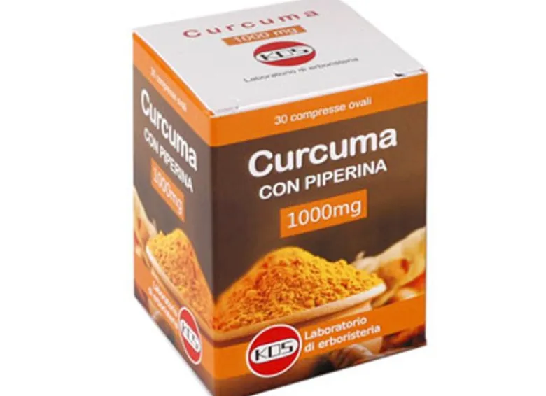 Kos Curcuma + Piperina 1g integratore alimentare 30 compresse