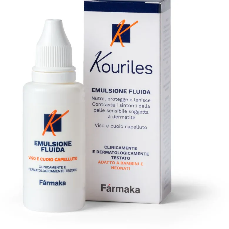 Kouriles Emulsione Fluida Dermatite Seborroica E Pelle Sensibile 30 ml