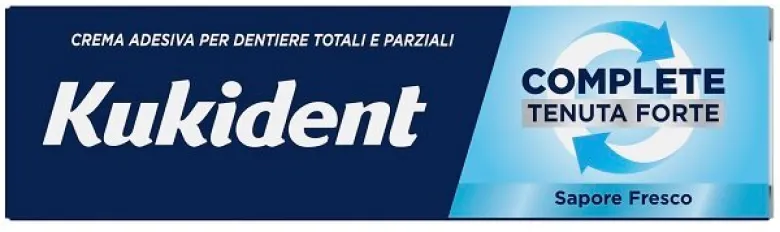 Kukident Complete Crema Adesiva Tenuta Forte Sapore Fresco 47g