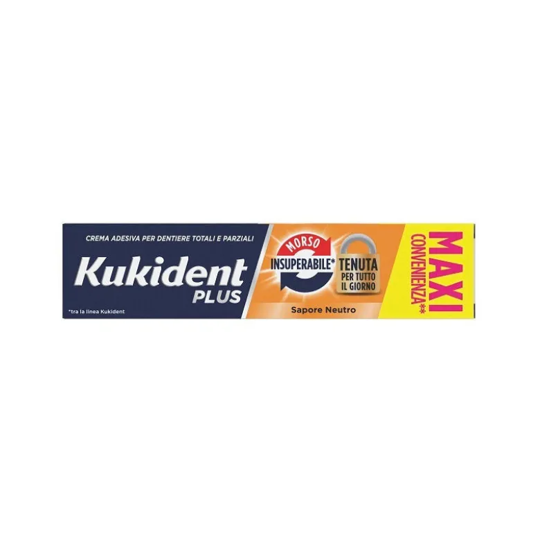 Kukident Plus Morso Insuperabile Crema Adesiva Dentiere 57g