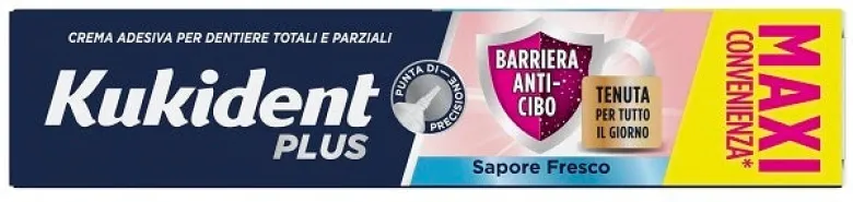 Kukident Plus Pasta Adesiva Barriera Anti Cibo Gusto Neutro 57g