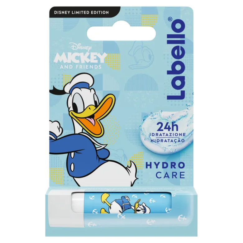 Labello Hydro Care Disney Limited Edition Donald Duck Burrocacao Labbra Idratante Con Spf15 4,8g