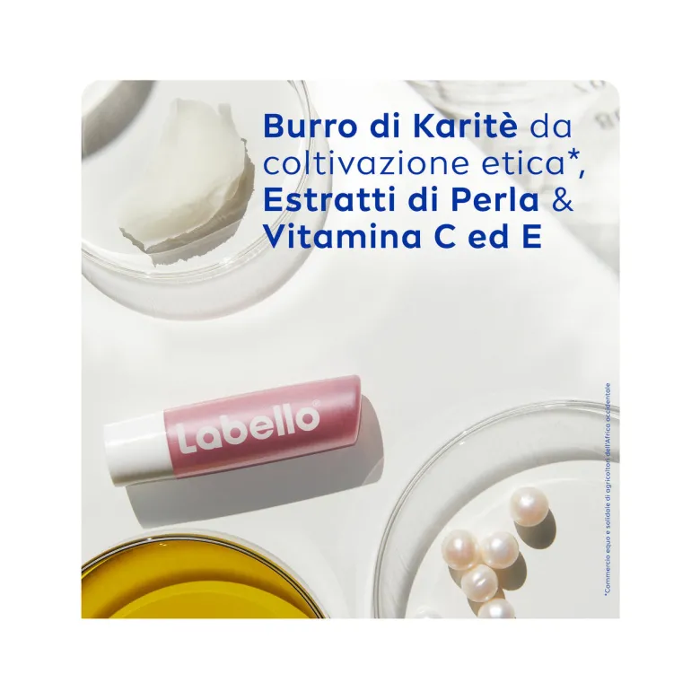 Labello Pearly Shine Burrocacao Labbra Colorato E Nutriente Con Estratti Di Perla E Seta 4,8g