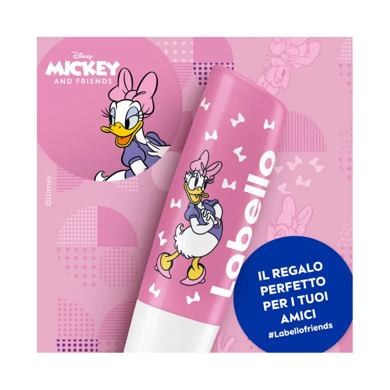 Labello Soft Rosé Disney Limited Edition Daisy Duck Burrocacao Labbra Colorato E Idratante 4,8g