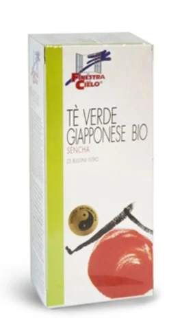 La Finestra sul Cielo Tè Sencha Tè Verde Bio Stimolante 25 Filtri