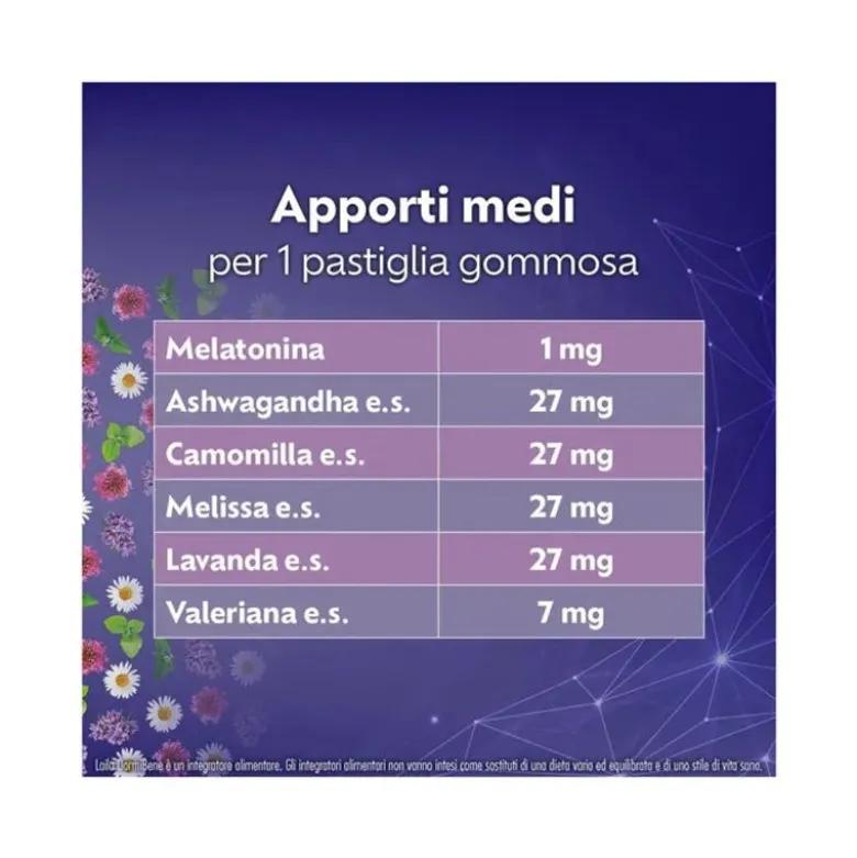 Laila DormiBene Per Il Sonno 30 Pastiglie Gommose