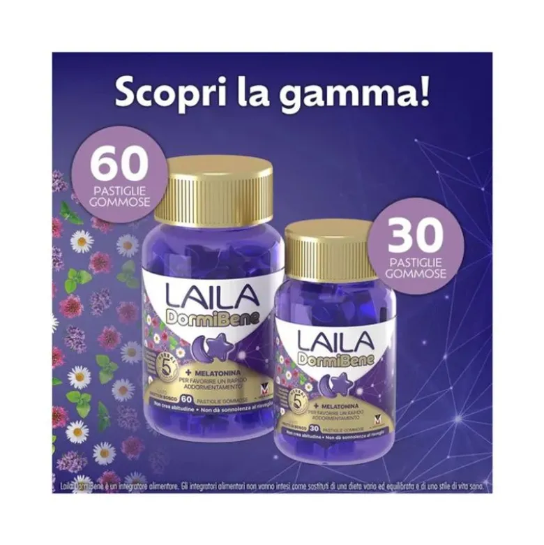 Laila DormiBene Per Il Sonno 60 Pastiglie Gommose