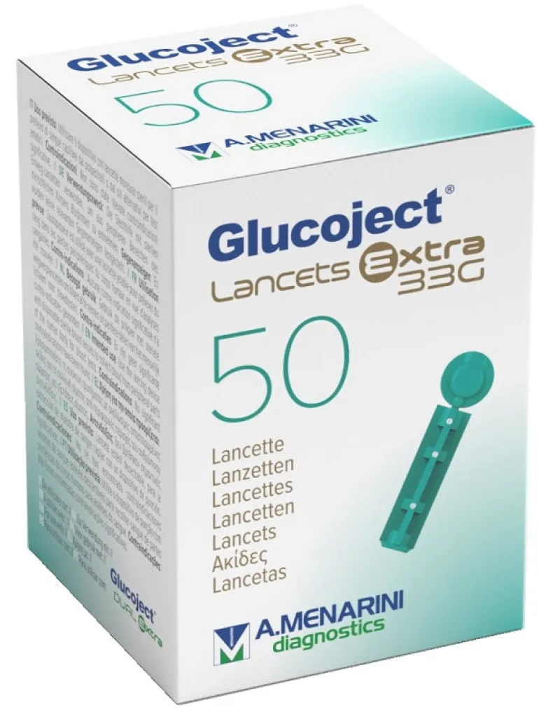 Lancetta Pungidito Glucoject Extra Gauge 33 50 Pezzi