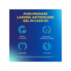 Lasonil Antidolore Gel Antidolorifico e Antinfiammatorio per Dolori Muscolari e Articolari Tubo 50g