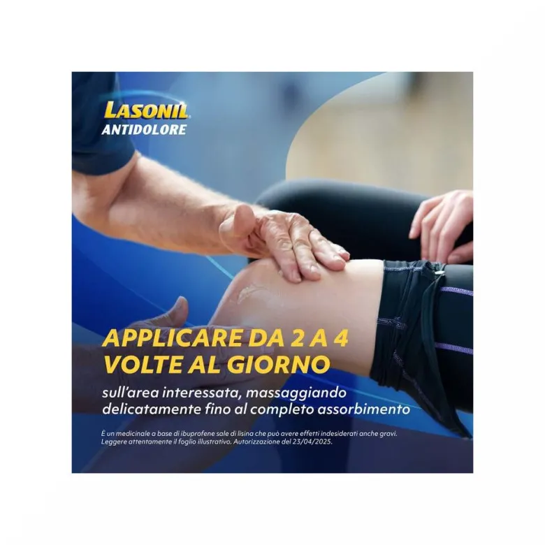 Lasonil Antidolore Gel Antidolorifico e Antinfiammatorio per Dolori Muscolari e Articolari Tubo 50g