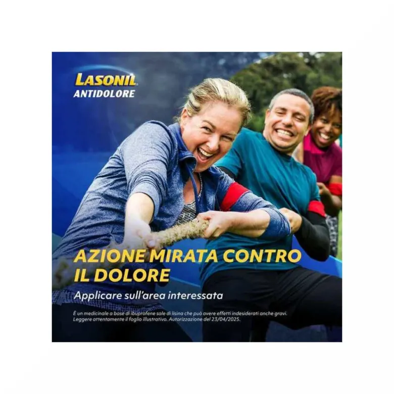 Lasonil Antidolore Gel Antidolorifico e Antinfiammatorio per Dolori Muscolari e Articolari Tubo 120g