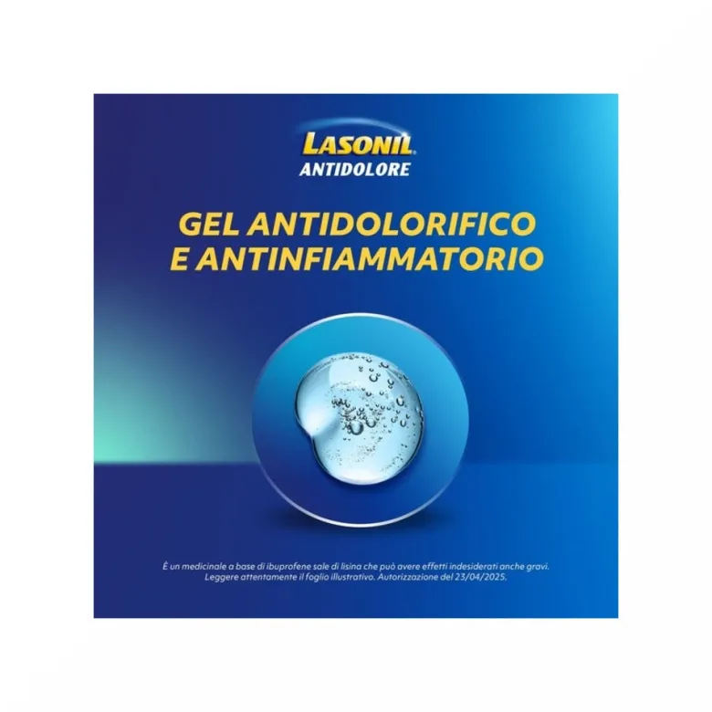 Lasonil Antidolore Gel Antidolorifico e Antinfiammatorio per Dolori Muscolari e Articolari Tubo 120g