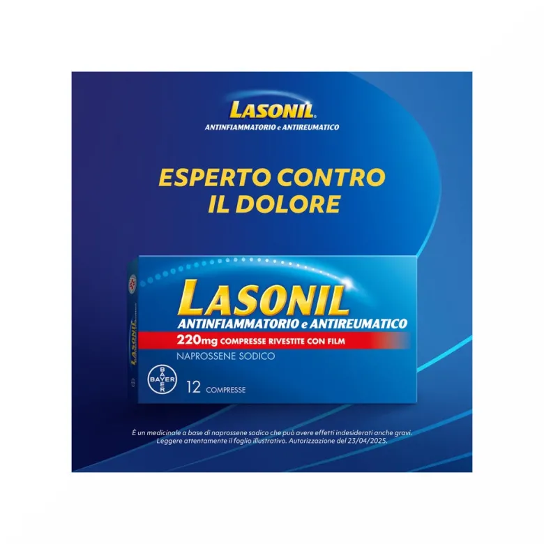 Lasonil Antidolorifico e Antinfiammatorio contro Dolore Muscolare e Articolare 12 Compresse