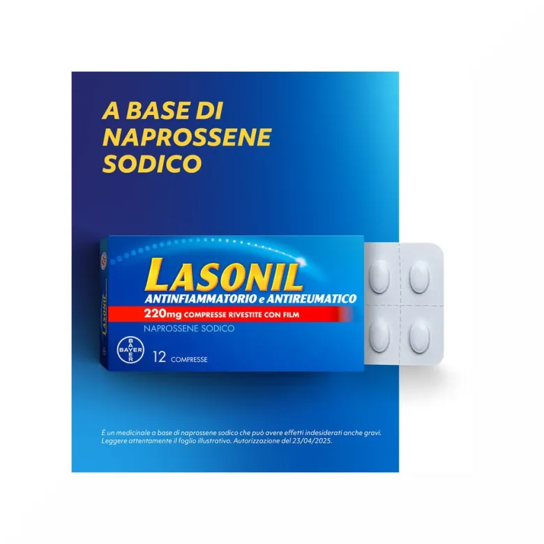 Lasonil Antidolorifico e Antinfiammatorio contro Dolore Muscolare e Articolare 12 Compresse