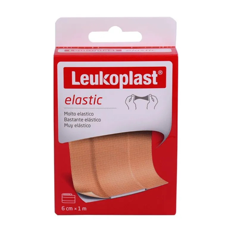 Leukoplast Elastic cerotto ritagliabile in striscia molto elastico 6cm x 1m