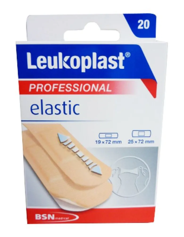 Leukoplast Professional Elastic cerotti elastici per pelli sensibili in 2 misure 20 pezzi