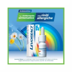 Levoreact Spray Nasale Antistaminico per Allergia Riniti Allergiche e Naso che Cola