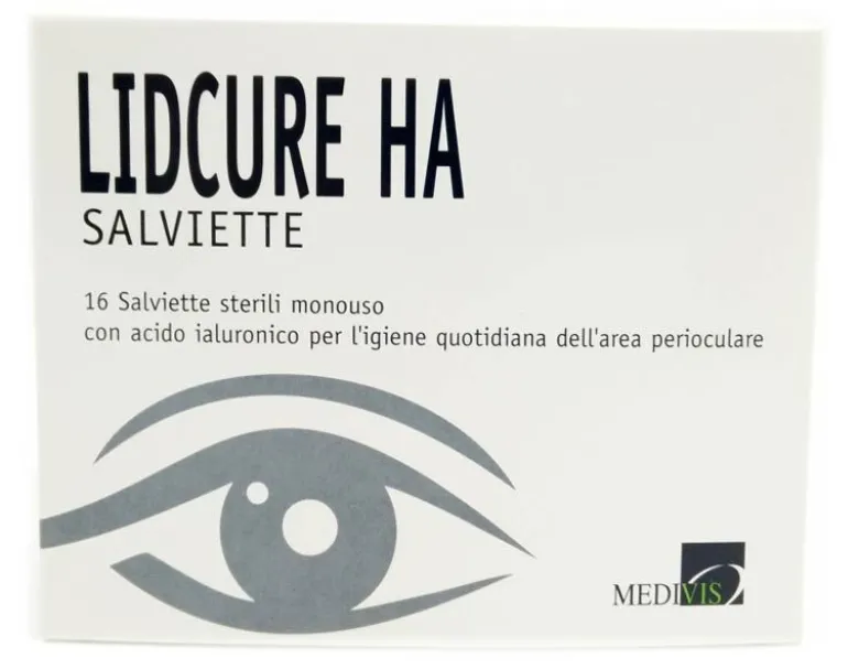 Lidcure-HA Salviettine monouso con acido ialuronico 16 pezzi