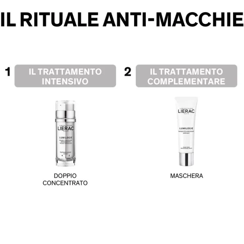 Lierac Lumilogie Doppio Concentrato Giorno-Notte Viso Contro Le Macchie 15+15 ml