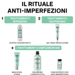 Lierac Sebologie Doppio Concentrato Anti Imperfezioni Giorno-Notte Viso 15+15 ml