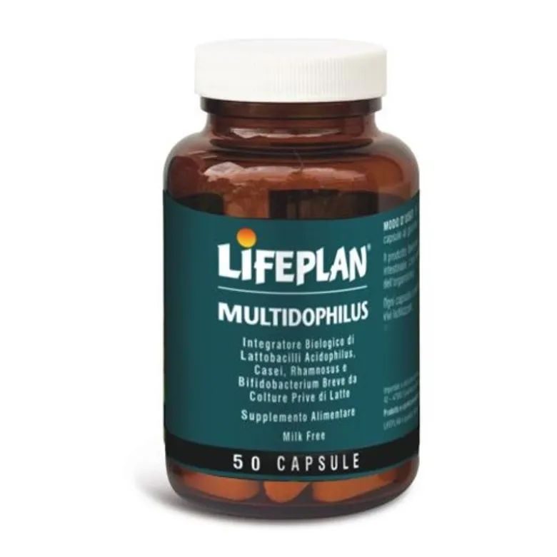 Lifeplan Multidophilus favorisce l'ecosistema intestinale senza glutine 50 capsule