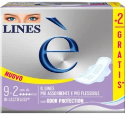 Lines è 11 Assorbenti con Ali per Flussi Normali
