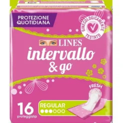 Lines Intervallo&Go Regular proteggislip 16 pezzi