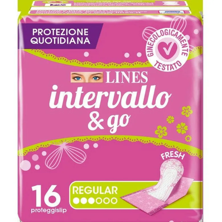 Lines Intervallo&Go Regular proteggislip 16 pezzi