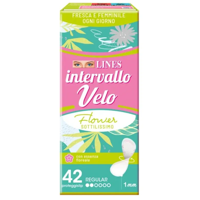 Lines Intervallo Velo Flower 42 Proteggislip
