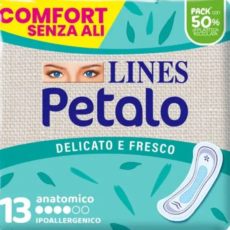 Lines Petalo Delicato e Fresco 13 Assorbenti Anatomici