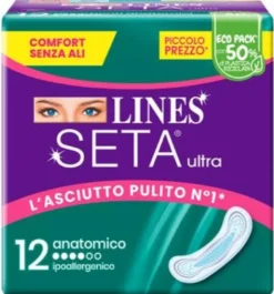 Lines Seta Ultra 12 Assorbenti Anatomici